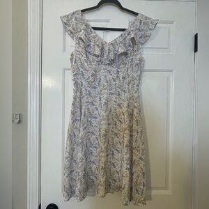 NWT floral print ruffle necked dress - Tokito - AUS size 10 (US size 6)